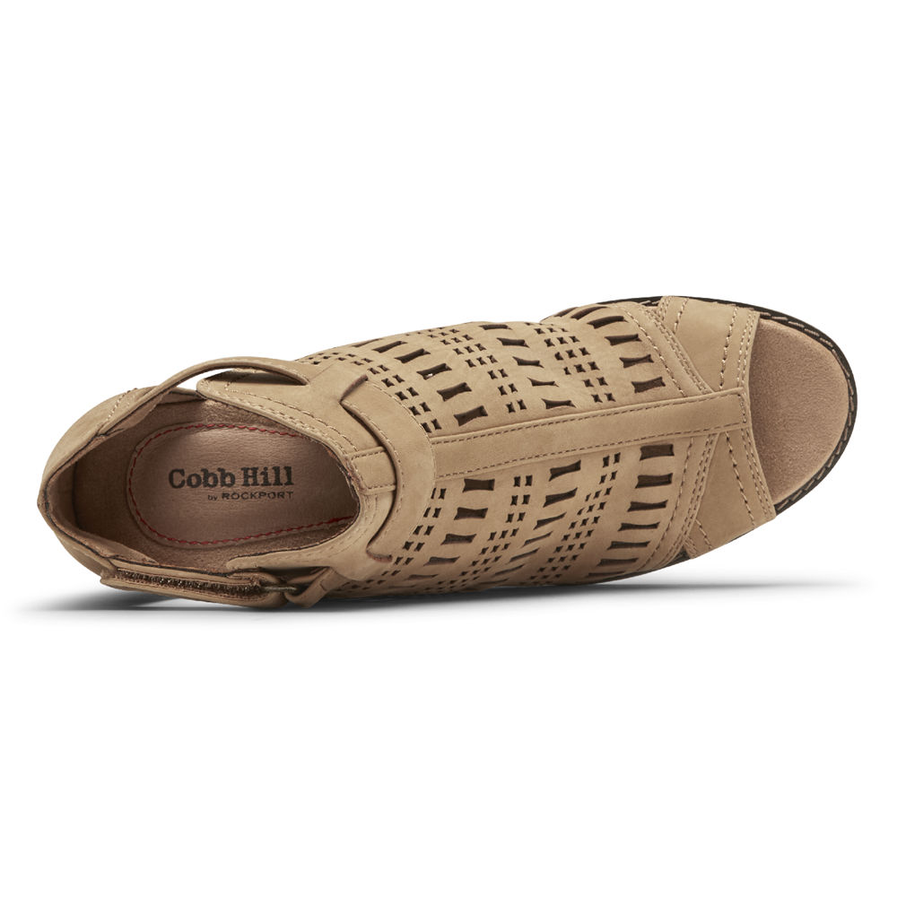 Rockport Stövlar Dam Khaki - Cobb Hill Lucinda Perforated - SKBAV8659